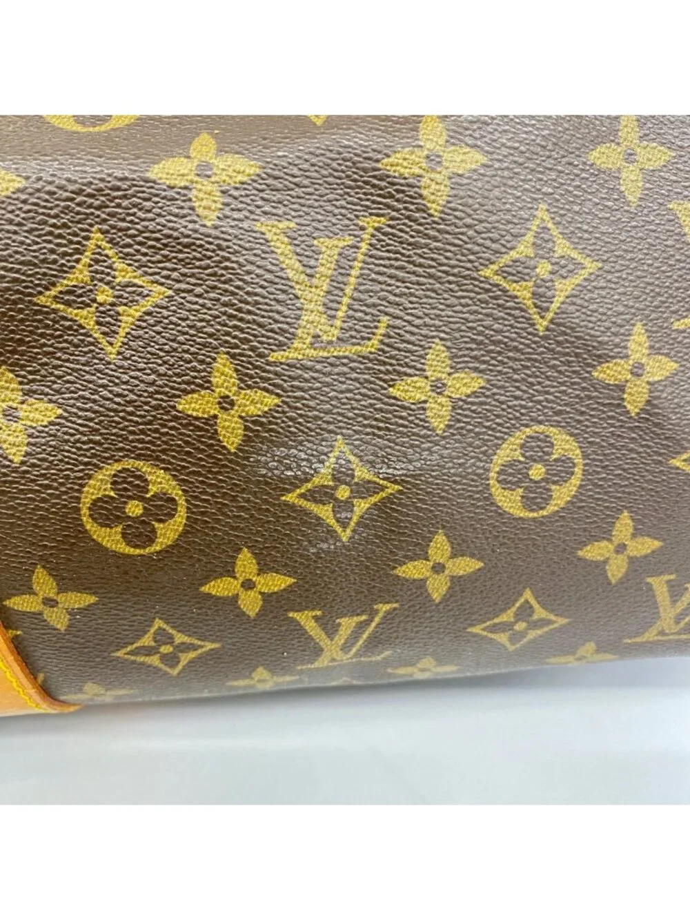 Louis Vuitton Boston Bag Monogram Keepall Bandouliere 60 Brown